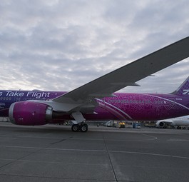 Tragfläche der Boeing 787: Änderung beim Schutz gegen Blitze.