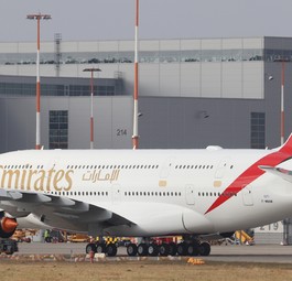 Der zweitletzte Emirates-A380: Nur noch einer verbleibt zur Auslieferung.