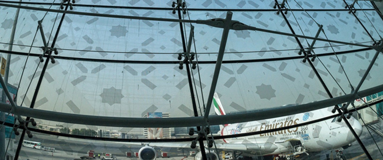 A380 von Emirates in Dubai.