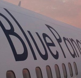 Flieger von Blue Panorama: Von Alitalia fallen gelassen.
