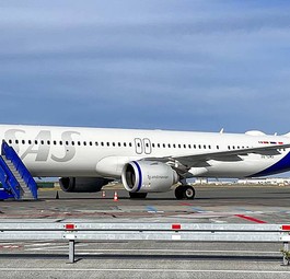 Airbus A321 von SAS: Viele heben derzeit nicht ab.