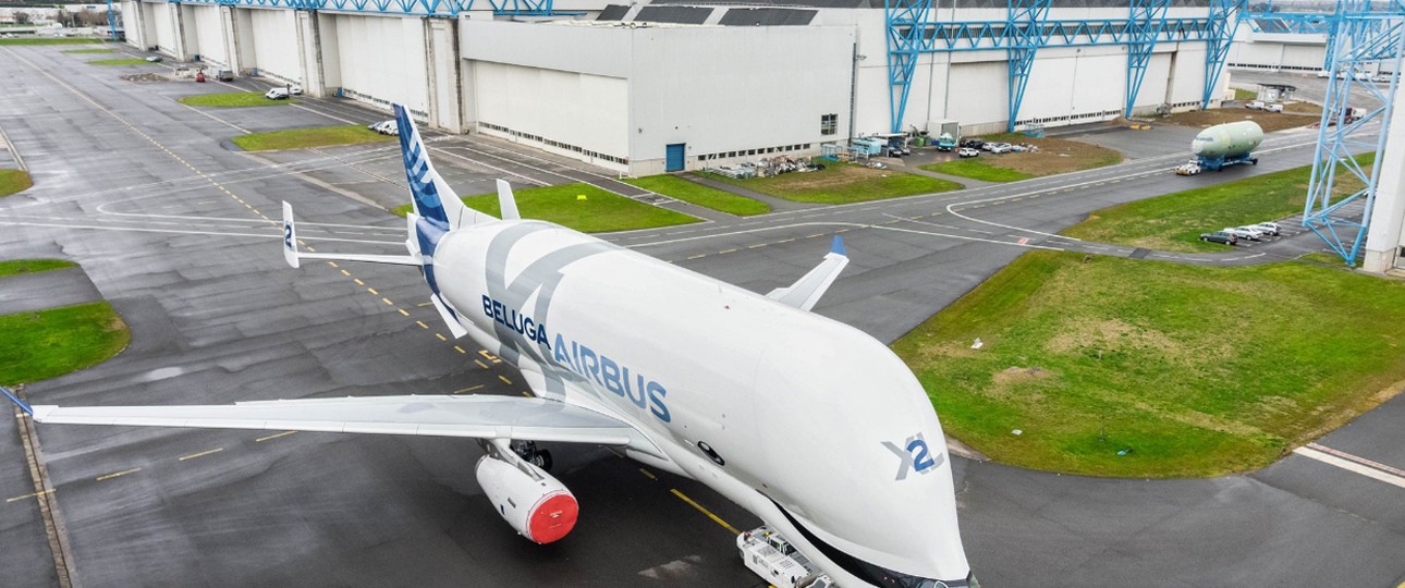 Das zweite Exemplar des Beluga XL bei Airbus in Toulouse.