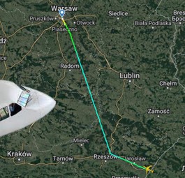 Nase der 9H-SME: Diese Route flog sie.