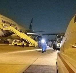 Boeing 747 von Iraqi Airways: In den vergangenen Tagen mehrmals in Minsk zu Gast.
