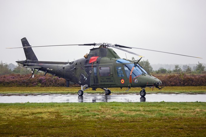 Ein Agusta Westland AW109 der belgischen Streitkräfte.