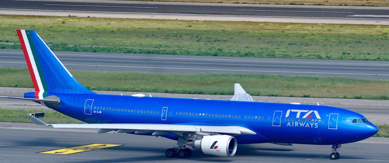 Ein Airbus A330 von ITA Airways: Die Fluggesellschaft könnte ihren letzten Flug ab Malpensa streichen.