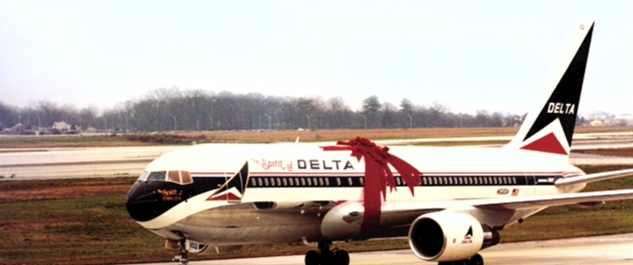 Die erste Boeing 767 von Delta: Bezahlt von den Angestellten.