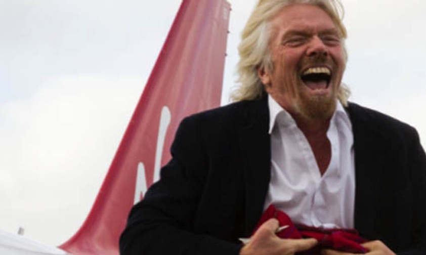Richard Branson beim Start von Little Red: Wer zuletzt lacht...