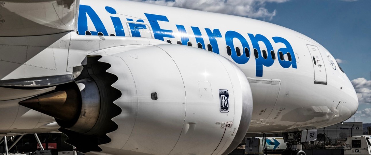 Boeing 787 von Air Europa: Fliegt von Frankfurt nach Feuerland.