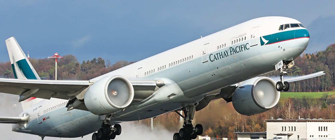 Flieger von Cathay Pacific: Schlechte Auslastung.