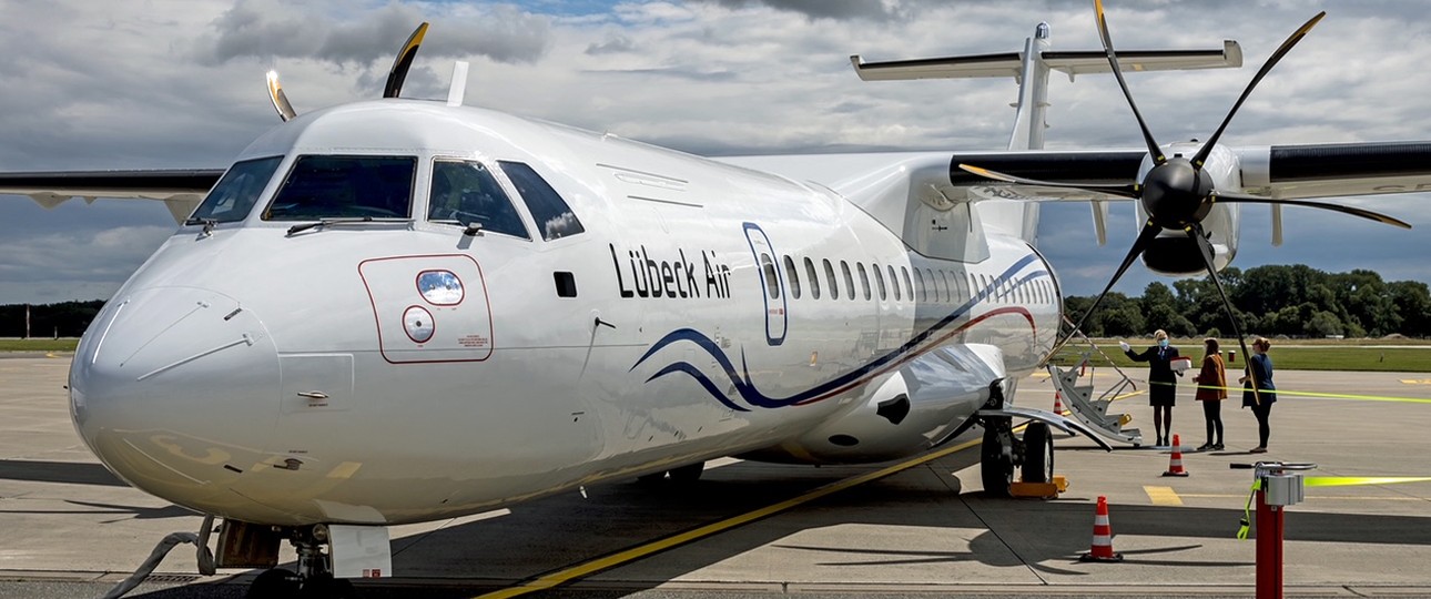 ATR 72 von Lübeck Air: Wird verkauft.