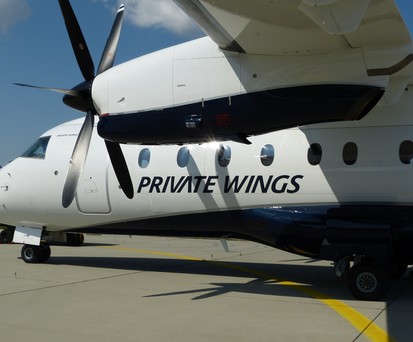 Dornier 328 von Private Wings: Kein Start in Lugano.
