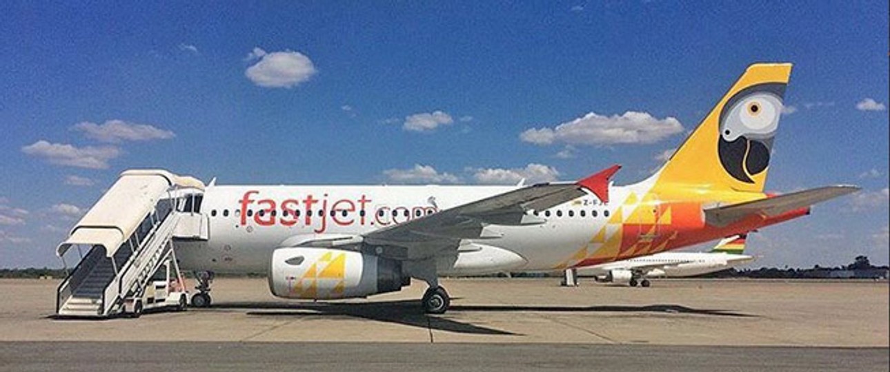 Airbus A319 von Fastjet: Zu groß für die Airline.