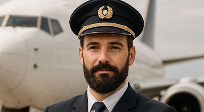 Pilot mit Bart: Die Regeln sind nicht überall gleich.