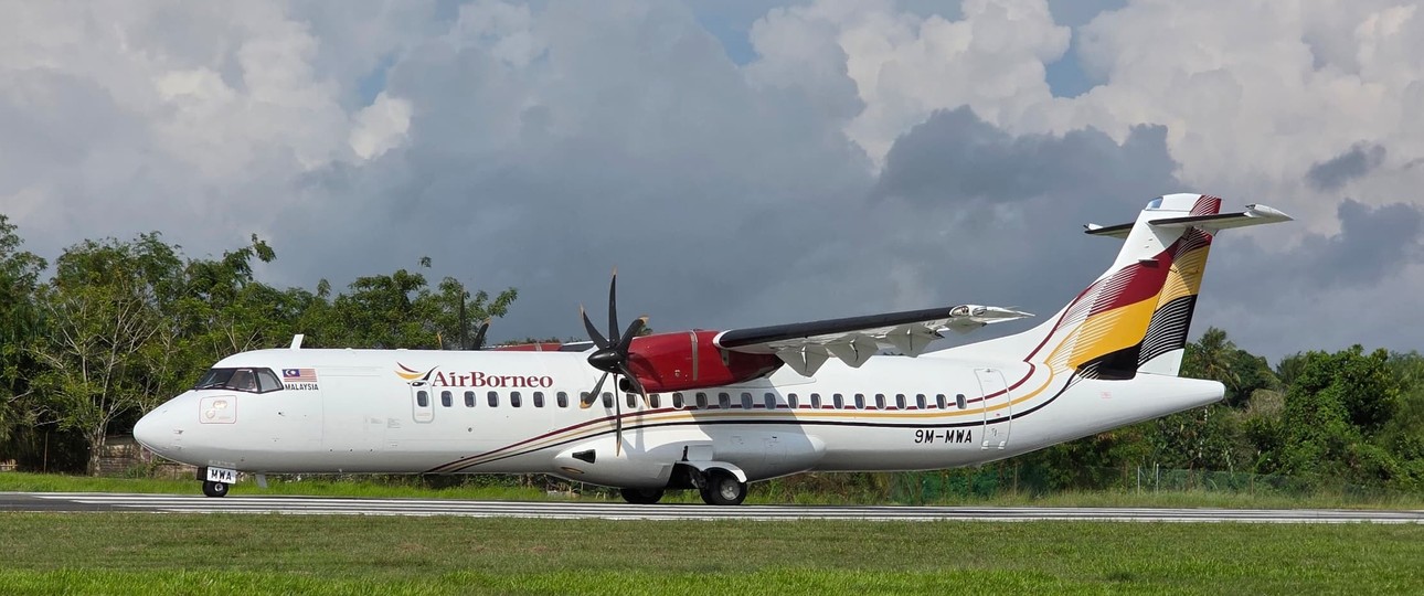 ATR 72-500 von Air Borneo: Die Fluglinie aus Malaysia hat Ende 2025 zur Modernisierung der Flotte fünf ATR 72-600 und drei ATR 42-600 bestellt.