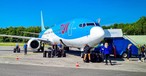 Boeing 737 von Tui am Flughafen Twente: Der Airport muss investieren.