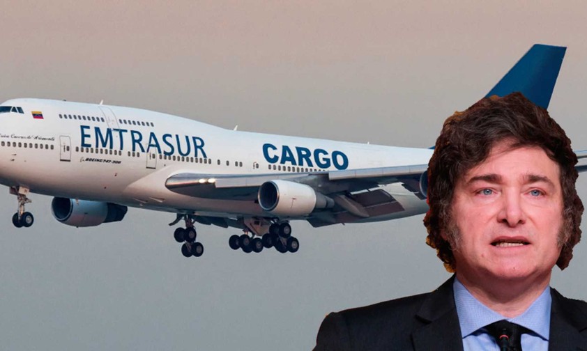 <div class="flex-shrink-0 flex flex-col relative items-end">
<div>
<div class="pt-0">
<div class="gizmo-bot-avatar flex h-8 w-8 items-center justify-center overflow-hidden rounded-full">
<div class="relative p-1 rounded-sm flex items-center justify-center bg-token-main-surface-primary text-token-text-primary h-8 w-8">Die 747-300 von Emtrasur: Venezuela hat einen Haftbefehl gegen den argentinischen Staatschef Javier Milei erlassen.</div>
</div>
</div>
</div>
</div>