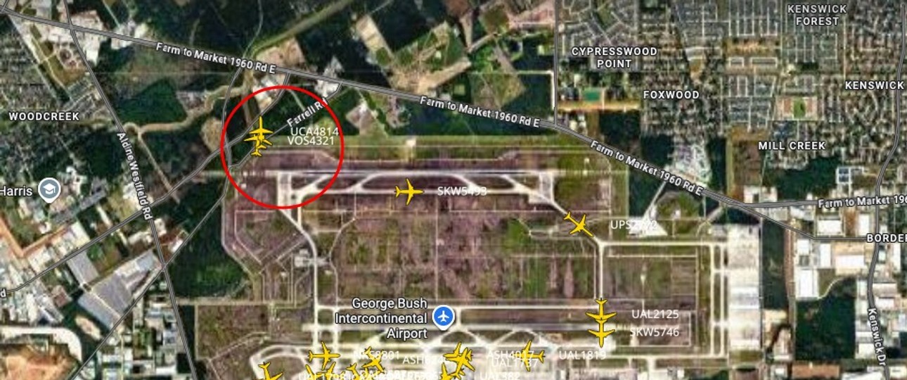 Gefährliche Situationen: An den Positionen im roten Kreis ist zu erahnen, wie nahe die beiden Flugzeuge sich kamen.