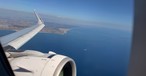 Blick aus dem Airbus A321 LR von ITA Airways: Einmaliges Angebot.