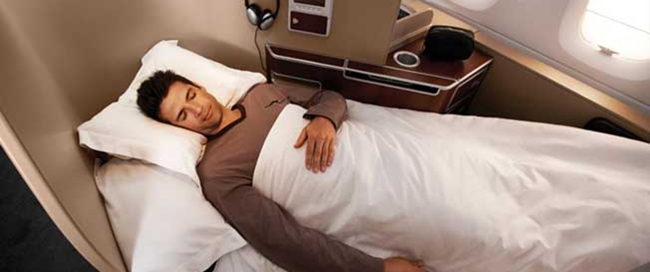 First-Class-Passagier bei Qantas: Seltenheitswert.