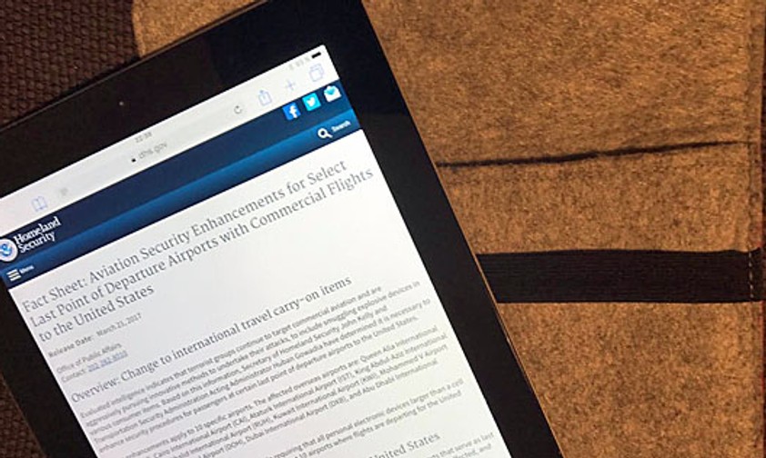 iPad: Was bringt das Verbot, fragt sich die Iata.