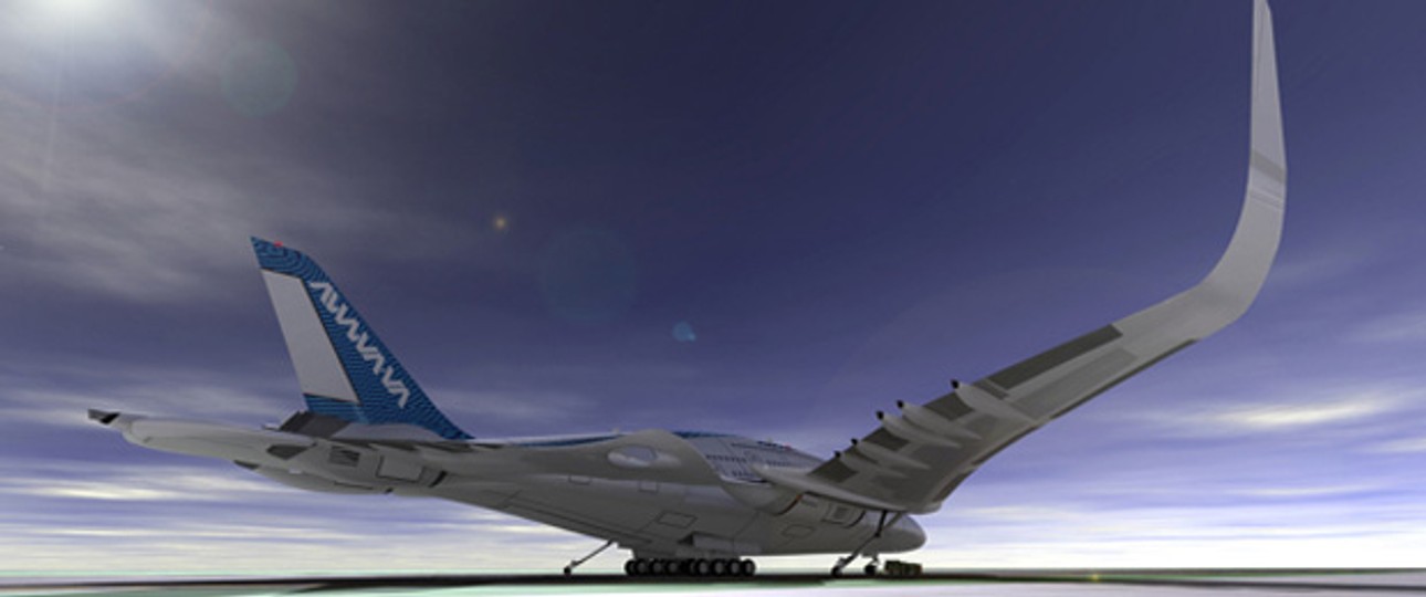 Der Sky Whale ist mit 77 Metern etwa gleich lang viel wie eine Boeing 747-8. Die Spannweite ist mit 88 Metern jedoch deutlich größer. Die B747 kommt auf 68,5 Meter, der Airbus A380 auf 79,8 Meter.