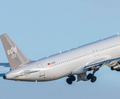 Airbus A320 von Sundair: Die Flotte ist nun vollzählig.