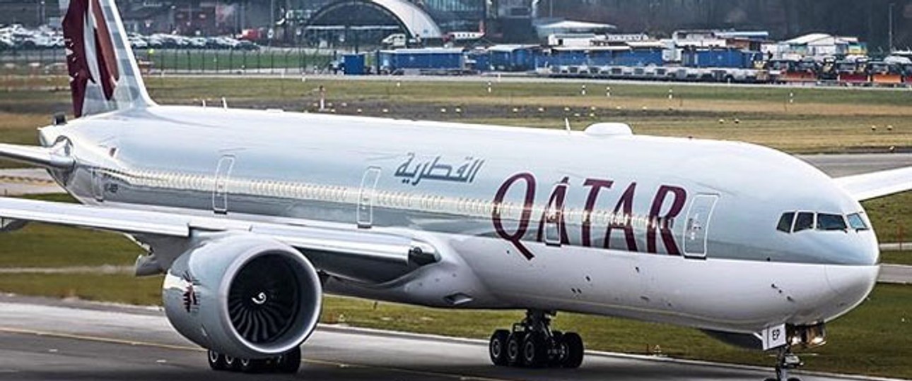 Boeing 777 von Qatar Airways: Eine Front wurde jetzt beruhigt.