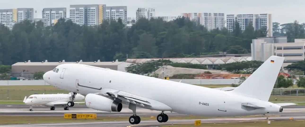 Airbus-A320-P2F beim Start: Mittlerweile gibt es nur noch weltweit ein aktives Flugzeug.