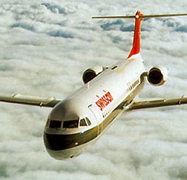 Eine Fokker 100 der ehemaligen Swissair: Die Maschinen sind in die Jahre gekommen.