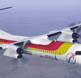 Dash 8Q300 von Air Nostrum: Kein Essen für die Crew.