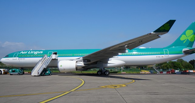 Airbus A330 von Aer Lingus: Fliegt von Manchester nach New York.