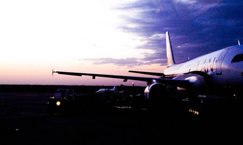 A320 von LAN: Unheimliche Begegnung der anderen Art.