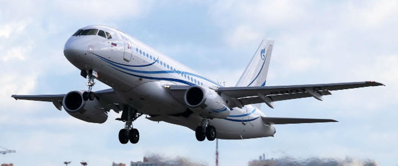 Superjet LR: Startgewicht von 49,5 Tonnen.