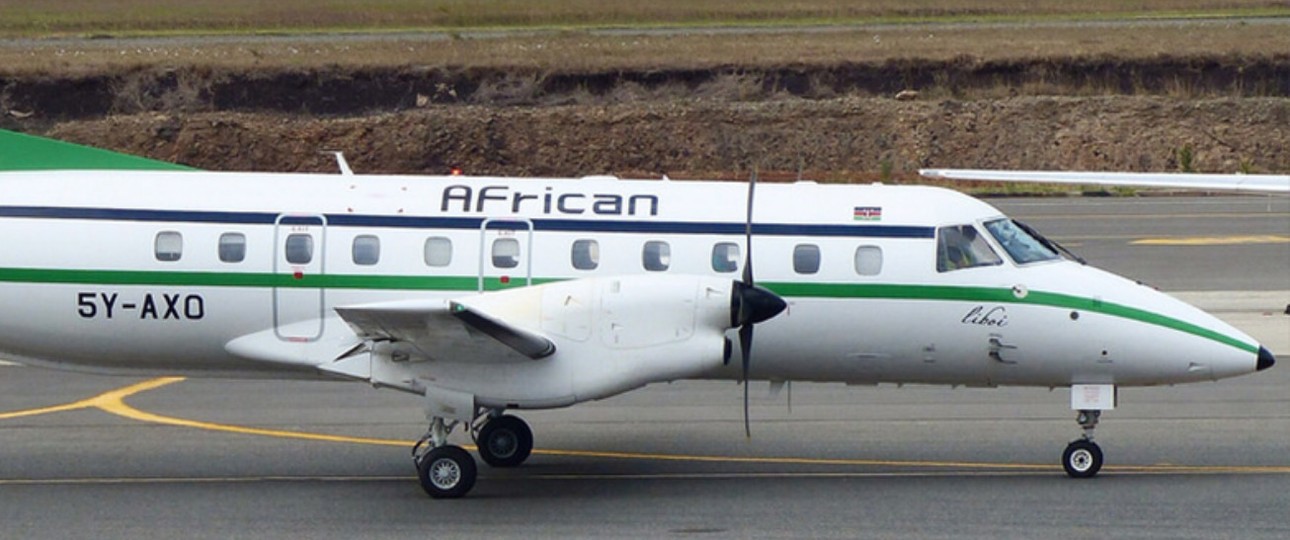 Die Embraer E120 von African Express Airways: Sechs Tote.