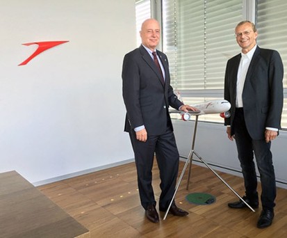 Austrian-Chef Kay Kratky mit Michael Csoklich