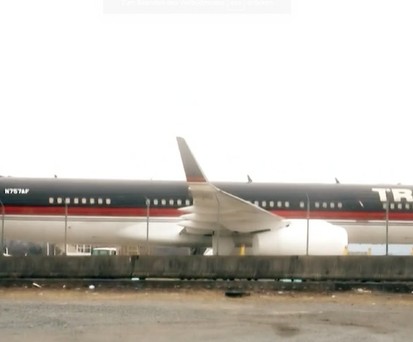 Donald Trumps Boeing 757 rostet vor sich hin