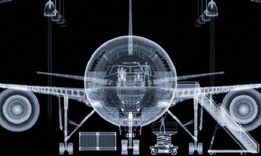 Ganze Flugzeuge durchleuchten