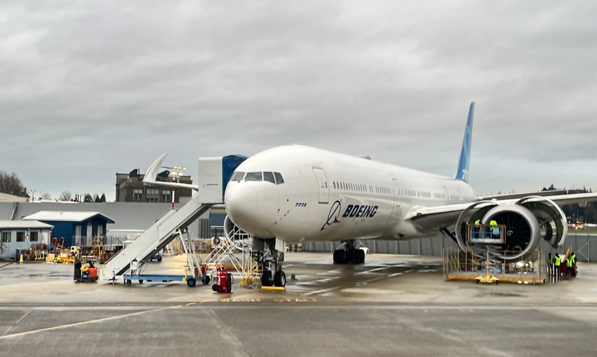 Boeing 777X-Testflugzeug: Ab April sollen auch Flugzeuge aus der Serienproduktion fliegen.