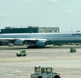 Airbus A340-600 von Lufthansa: Im Januar ist Schluß.