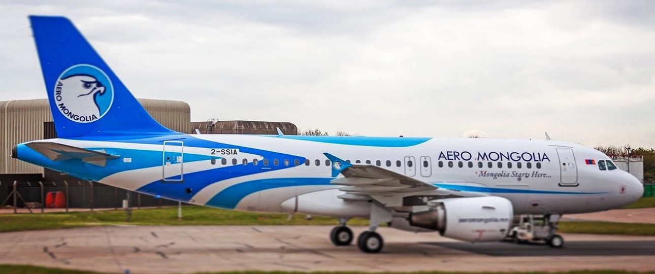 Airbus A319 von Aero Mongolia: Zuwachs für die Airline.