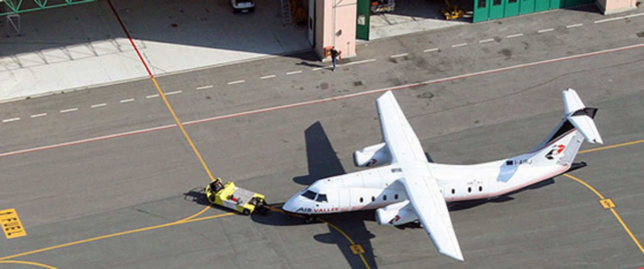 Flugzeug von Air Vallée: Derzeit müssen die Maschinen am Boden bleiben.