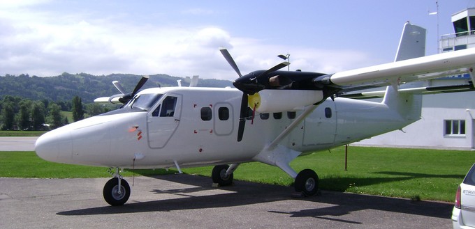 Die De Havilland Canada DHC-6-300 von Zimex startete in St. Gallen-Altenrhein.