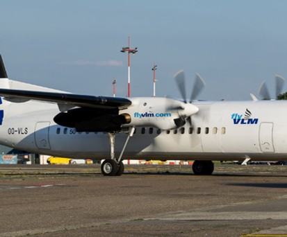 Fokker 50 von VLM: Die Flotte besteht aus sechs der Maschinen.