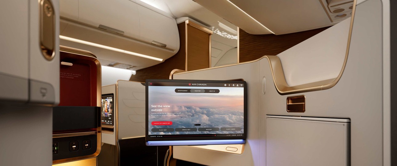Im Airbus A321 XLR: neue Business-Class-Suite von Air Canada.