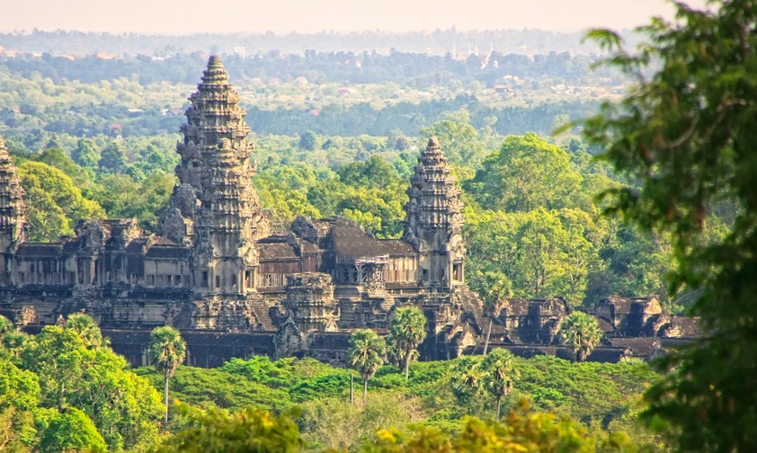 Kambodschas berühmte Tempelanlage Angkor Wat: Air Asia wird im Land aktiv.