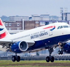 A British Airways Airbus A318 with registration number G-EUNB. In 2017, the airline sold the jet to ...
