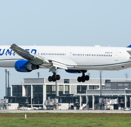 United-Jet beim Start der Washington-BER-Route im Mai: Mehr als nur eine Winterpause.