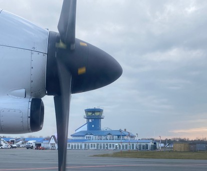 Flughafen Sylt beim Green-Airlines-Erstflug im März 2021: Reibungslos lief das Geschäft der virtuellen Fluggesellschaft nie.