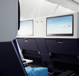 Discover Airlines Ocean Blue Premium Economy Class 5